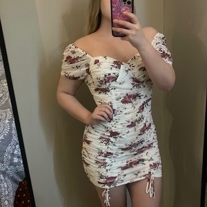 Off the shoulder floral dress